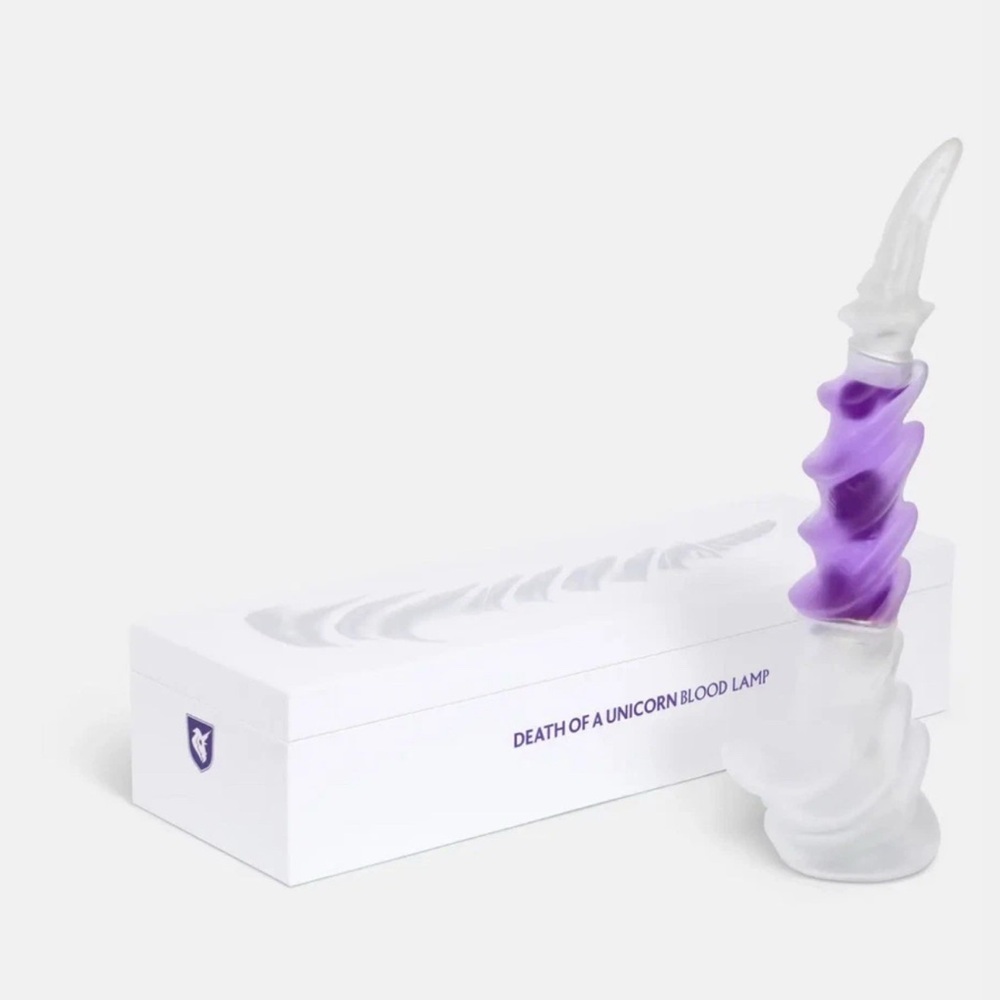 A24 Death of a Unicorn Blood Lamp By Craighill / A24 Jenna Ortega Postcard